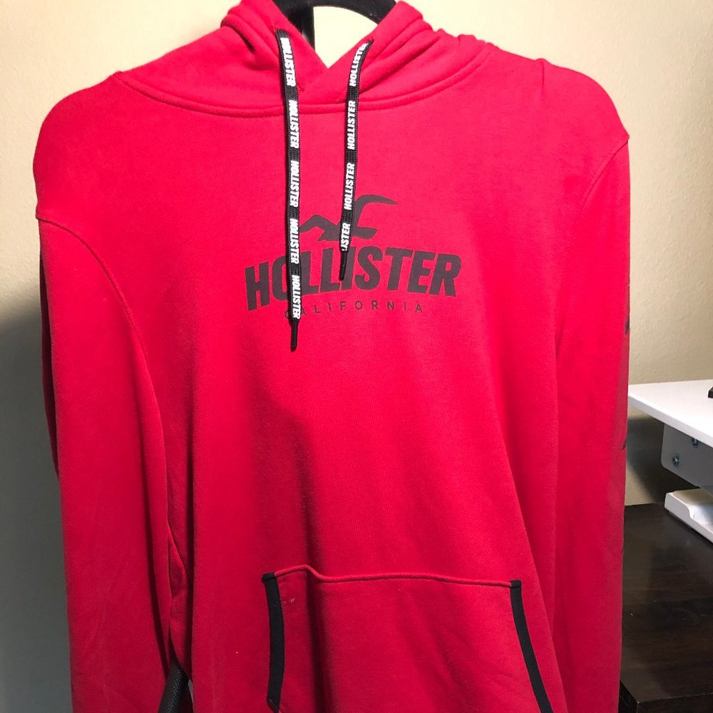 Hollister Red Graphic Hoodie